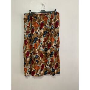 Sag Harbor Oversized Vintage Handmade Floral Skirt L